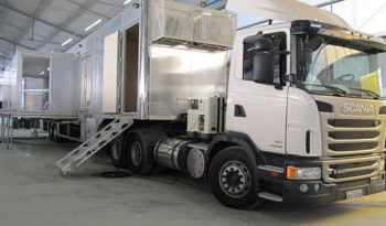 Transformação Scania G400 para Carreta Baú de Atendimento Clínico full